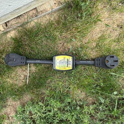CAMCO POWER GRIP DOGBONE ADAPTER & A SURGE GUARD RV POWER PROTECTION