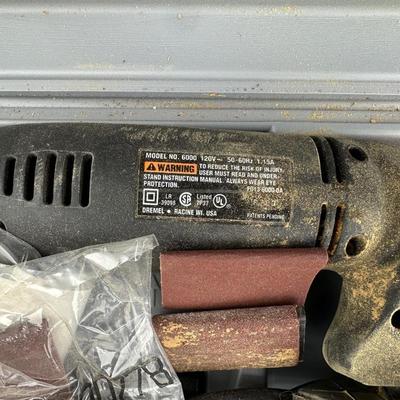 DREMEL, CUT OUT TOOL AND A BELT SANDER