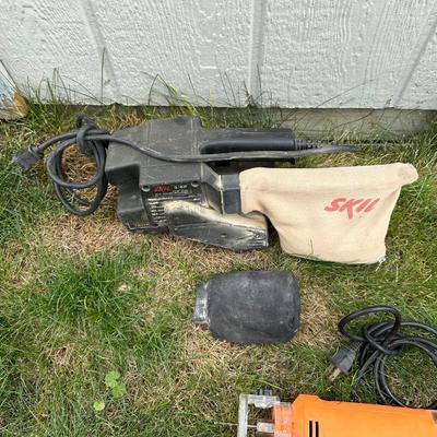 DREMEL, CUT OUT TOOL AND A BELT SANDER