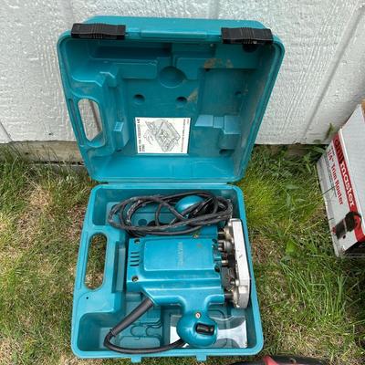 MAKITA ROUTER & A TRIM ROUTER PLUS A PALM SANDER