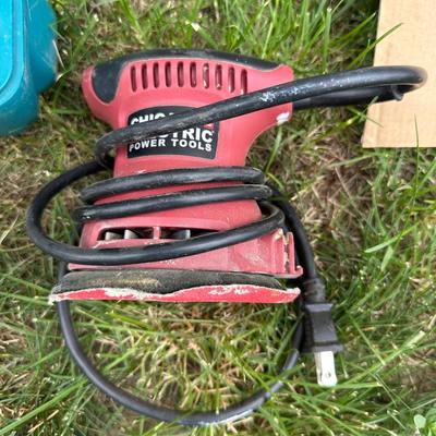 MAKITA ROUTER & A TRIM ROUTER PLUS A PALM SANDER