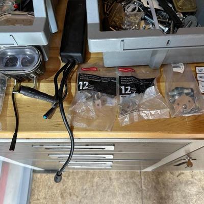 3 STACKABLE BINS OF HARDWARE