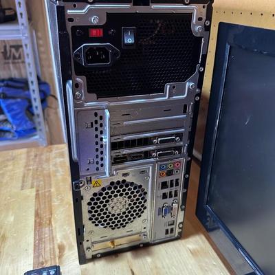 HP COMPUTER TOWER W/WIN 7 AND A PROSCAN 19" LED TV