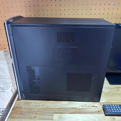 HP COMPUTER TOWER W/WIN 7 AND A PROSCAN 19" LED TV