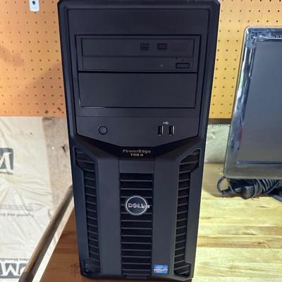 DELL POWEREDGE XENON PROCESS SERVER AND A SAMSUNG MONITOR