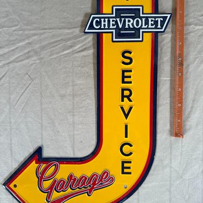 Antique Chevrolet Service Garage Sign