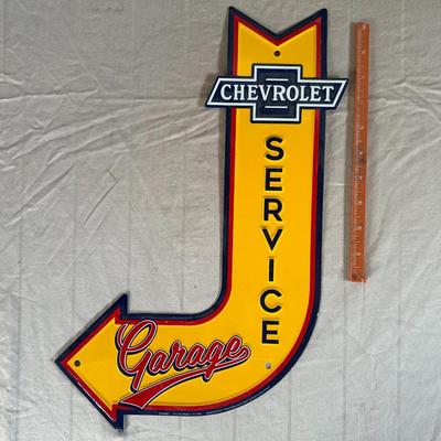 Antique Chevrolet Service Garage Sign