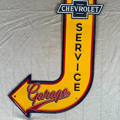 Antique Chevrolet Service Garage Sign