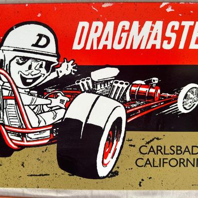 Dragmaster - Carlsbad, California Hanging Metal Sign