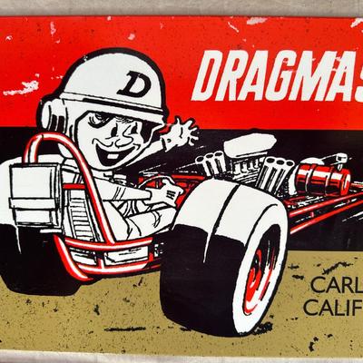 Dragmaster - Carlsbad, California Hanging Metal Sign