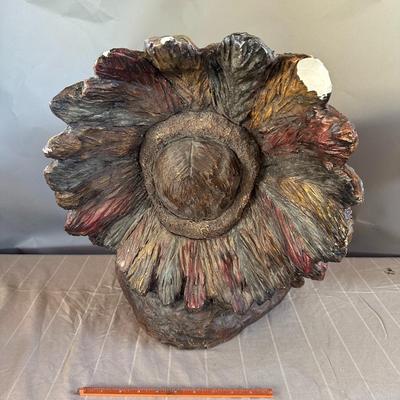 Indian Chief Bust Sculpture