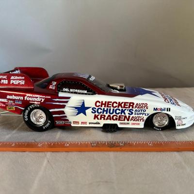 Action Racing 1/64 Del Worsham Checker Schuck's & Kragen 98 Pontiac Funny Car