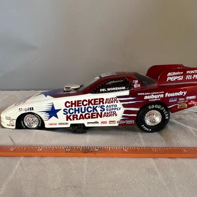 Action Racing 1/64 Del Worsham Checker Schuck's & Kragen 98 Pontiac Funny Car