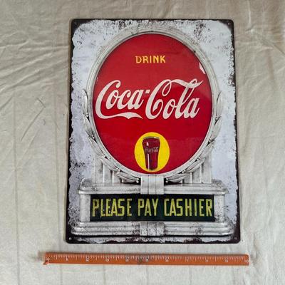 Antique Coca Cola Metal Sign