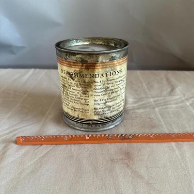 Antique Mobilgrease No.4 Oil Can