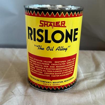 Antique Shaler Rislone 'The Oil Alley" Oil Can