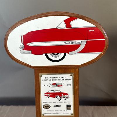 18th Annual Vintage Chevrolet Show - 2nd Place Trophy 1996