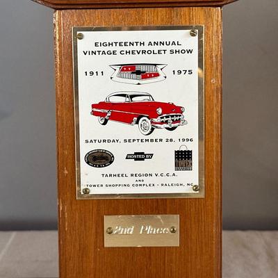 18th Annual Vintage Chevrolet Show - 2nd Place Trophy 1996