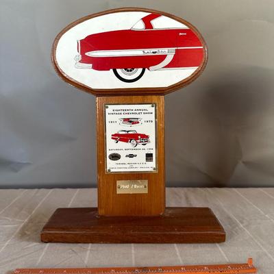 18th Annual Vintage Chevrolet Show - 2nd Place Trophy 1996