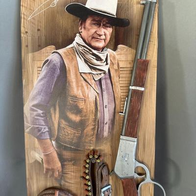 The Bradford Exchange: John Wayne: Western Icon Masterpiece Wall Décor