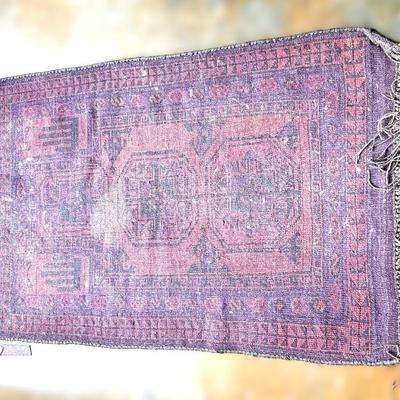 Sale Photo Thumbnail #324: in good condition
Rug color is faded from the sun
1 Side is maroon color, the other side is red - SEE PHOTOS