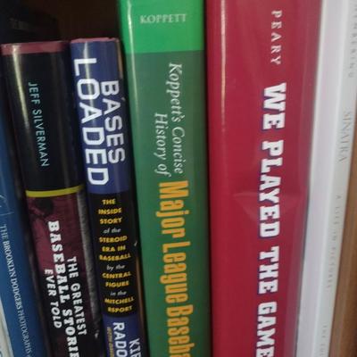 Collection of Sports Books and DVDs- Mostly Baseball