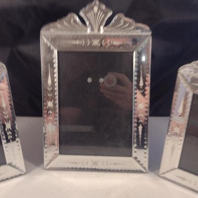 Group of Etched Picture Frames