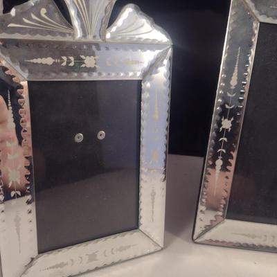 Group of Etched Picture Frames