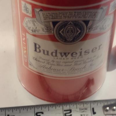 Vintage Thermo-Serv Budweiser Plastic Beer Mugs- Set of Six