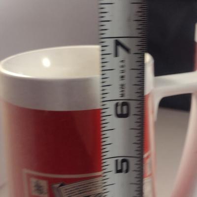 Vintage Thermo-Serv Budweiser Plastic Beer Mugs- Set of Six