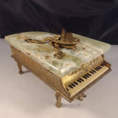 Marble/Alabaster Topped Music Box