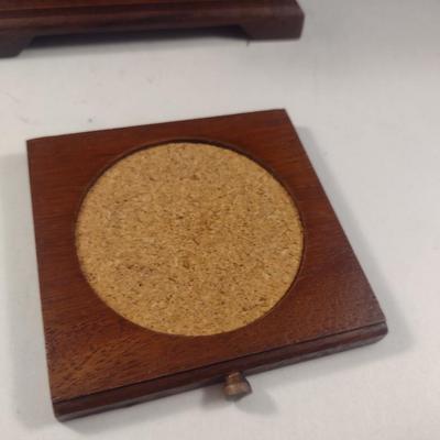 Vintage Napkin Holder with Drink Coasters