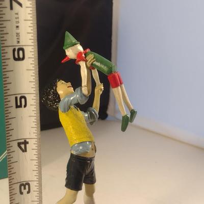 Pair of 'Children of the World' Franklin Mint Figurines- Japanese Girl and Italian Boy- Hand Painted Pewter
