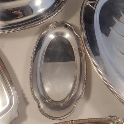 Collection of Metal Serve Ware