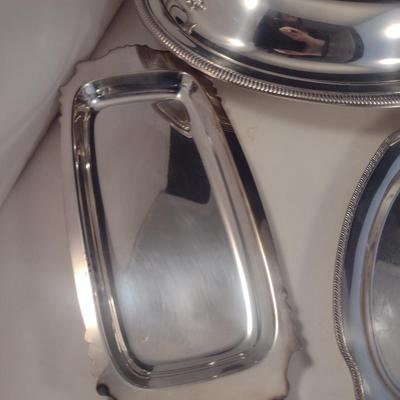 Collection of Metal Serve Ware