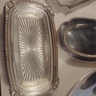 Collection of Metal Serve Ware