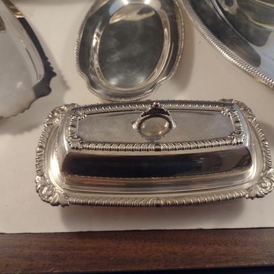 Collection of Metal Serve Ware