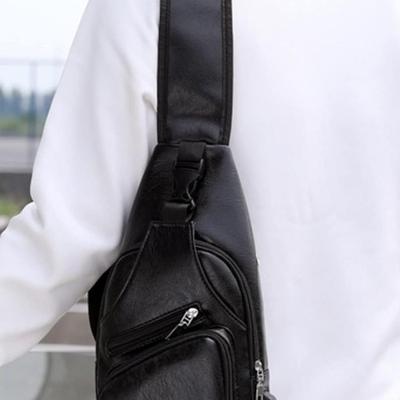 Crossbody Sling Bag for Men Women with Earphone Hole, Small Shoulder Bag