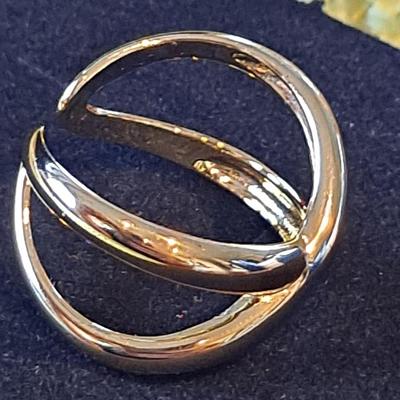 18kt Gold Overlay Sterling Silver Ring