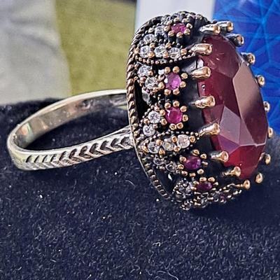 Ottoman Empire Style Ruby Ring