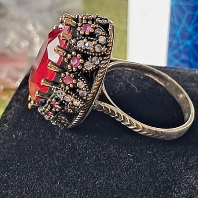 Ottoman Empire Style Ruby Ring