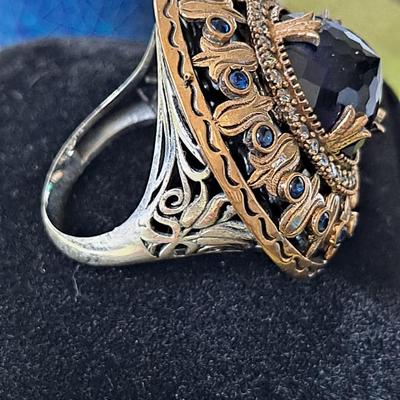 Ottoman Empire Style 4CT Treated Sapphire