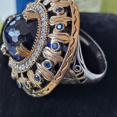 Ottoman Empire Style 4CT Treated Sapphire