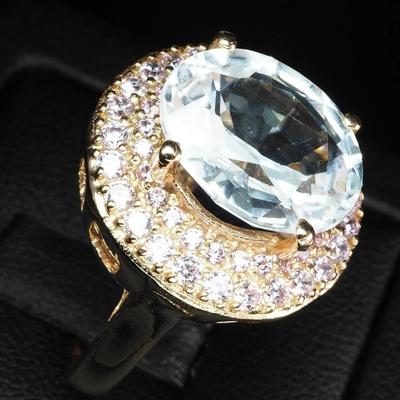 Colorless Lab Grown Sapphire Oval 7.55Ct