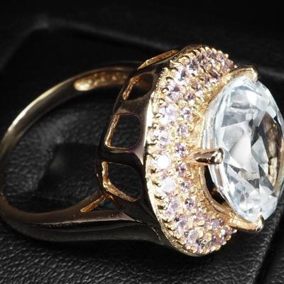 Colorless Lab Grown Sapphire Oval 7.55Ct