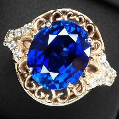 Classically Navy Blue Lab Grown Sapphire 6.65Ct