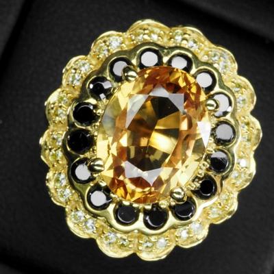 Yellow Lab Grown Sapphire 6.45Ct