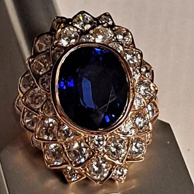 Lab Grown Sapphire Ring