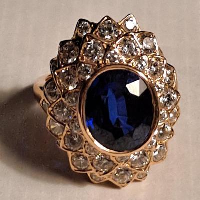 Lab Grown Sapphire Ring