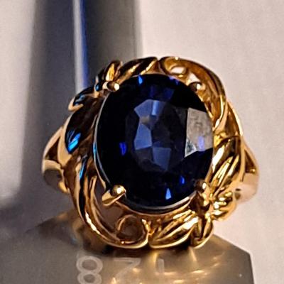 Lab Grown Sapphire Ring